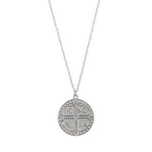 Medallion necklace Greek medallion necklace Medal necklace Gold medallion